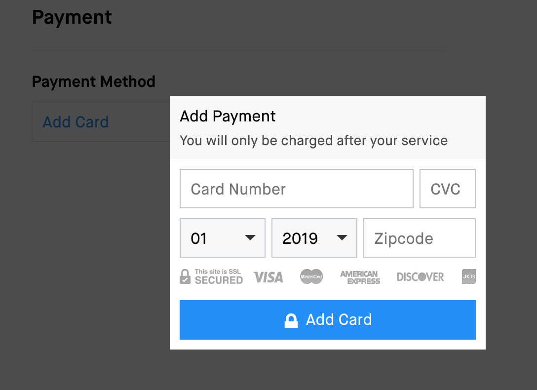 How do I update my payment information or add a credit / debit card? – Hux